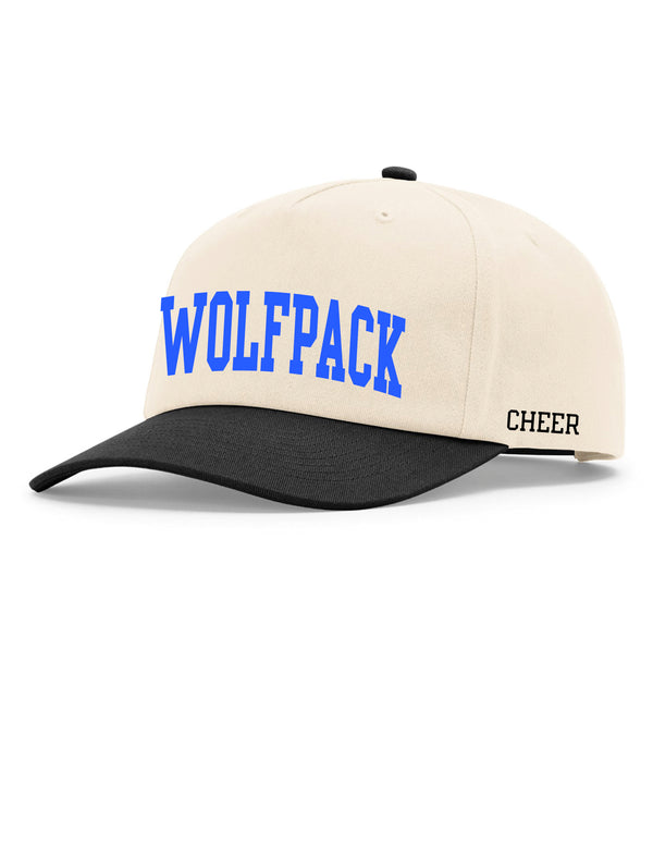 Plano West Cheer Wolfpack Richardson FP Natural Hat with Optional Side Embroidery