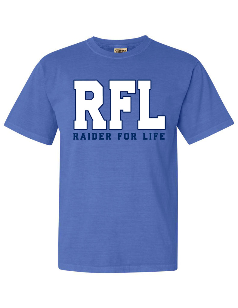 Wylie East Volleyball Comfort Colors Blue RFL Short Sleeve T-Shirt