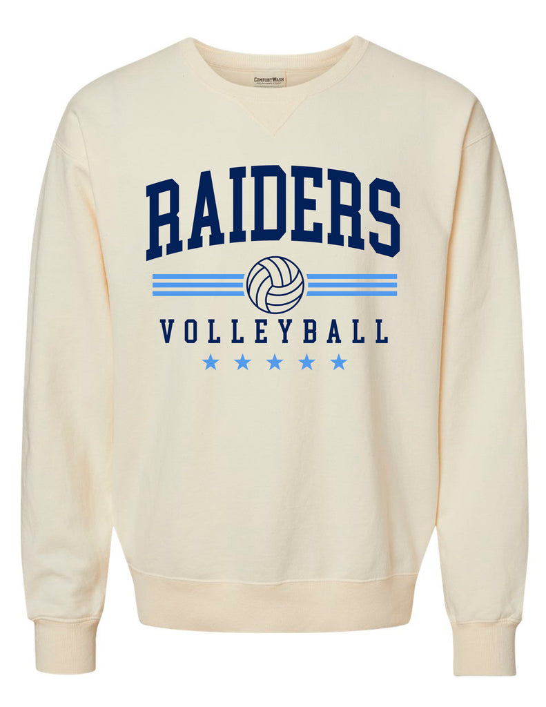 Wylie East Volleyball Comfort Wash Parchment Crewneck Sweatshirt