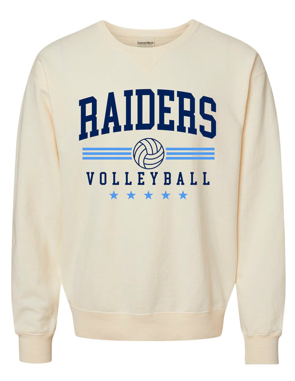 Wylie East Volleyball Comfort Wash Parchment Crewneck Sweatshirt
