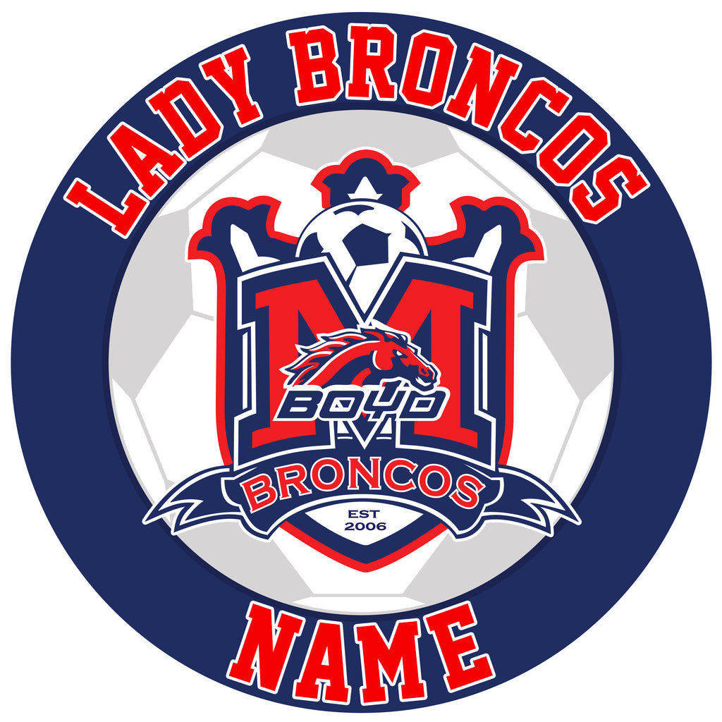 Boyd Girls Soccer Metal Yard Sign with Personalization