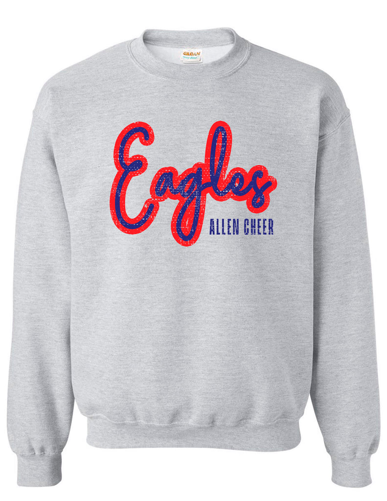 Allen Cheer Gildan Ash Gray Script Crewneck