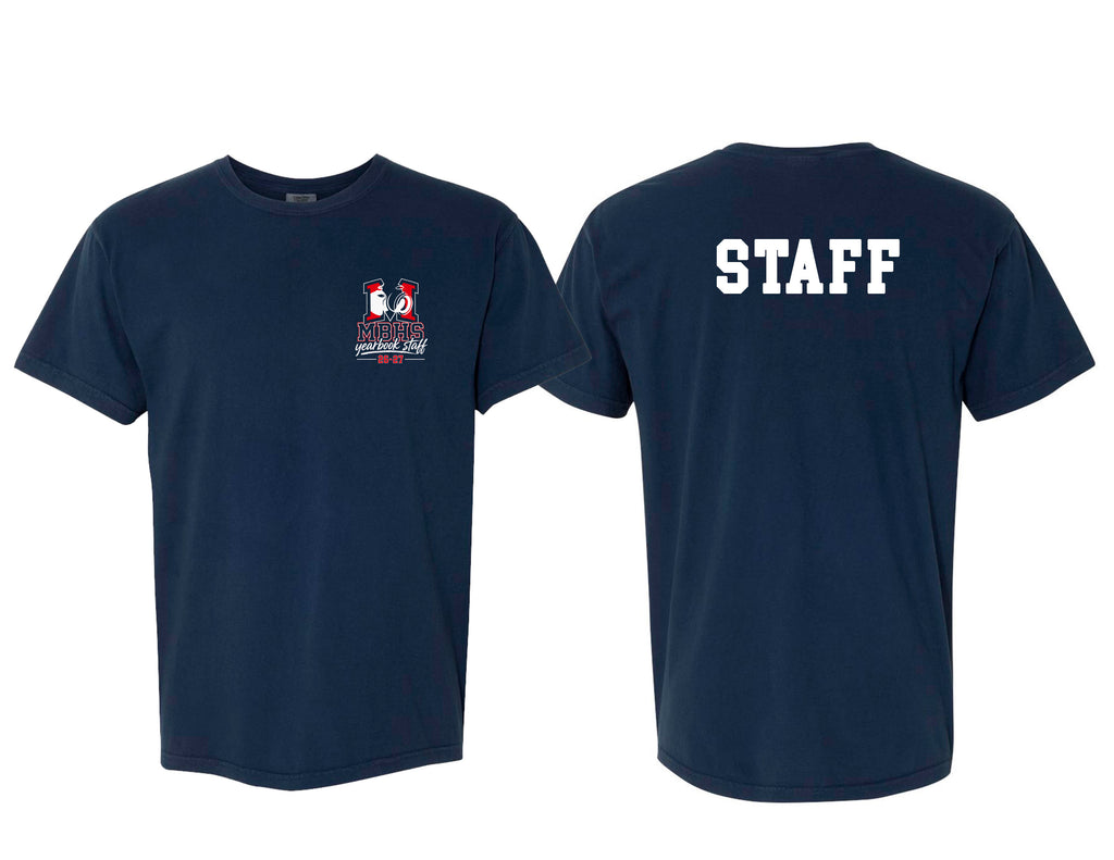 Boyd Yearbook Navy Comfort Colors 26 - 27 Staff Shirt