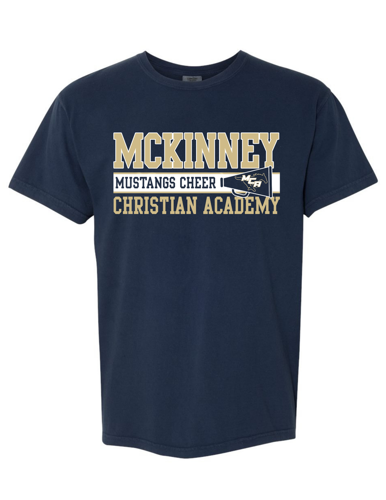 MCA Cheer Comfort Colors Navy Tee